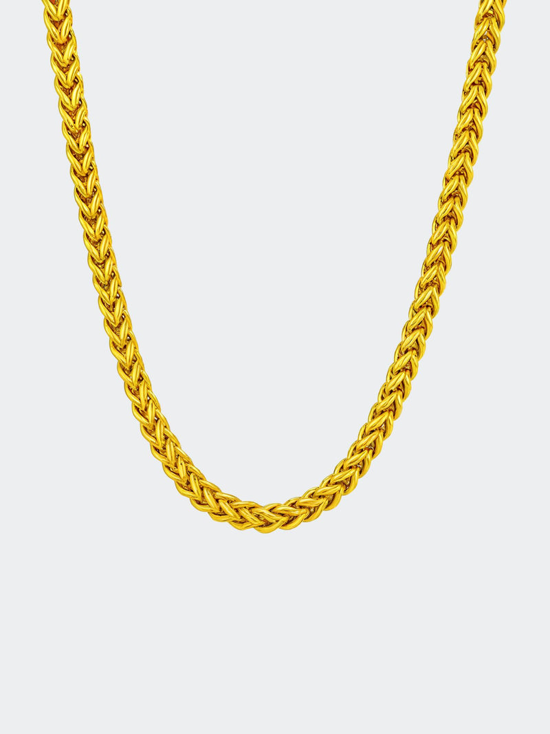 Gold Franco Fuchsschwanz Halskette 3MM | Letzte Einheiten im Angebot