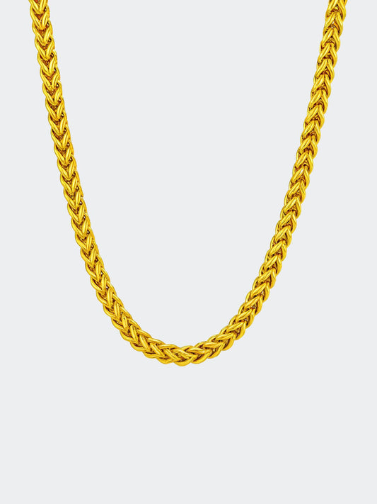 Gold Franco Fuchsschwanz Halskette 3MM | Letzte Einheiten im Angebot