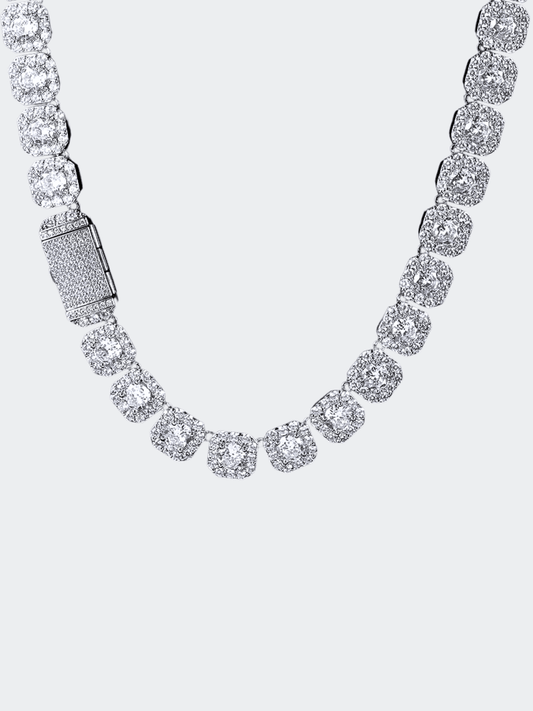 Silberne Luxus-Tenniskette 3 mm und 5 mm